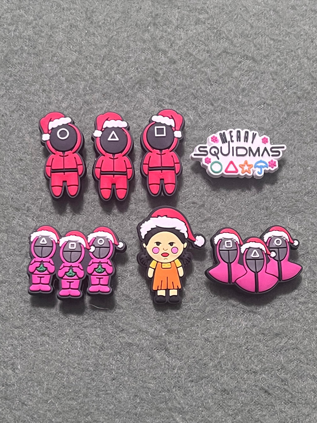 Merry Squidmas Shoe Charms