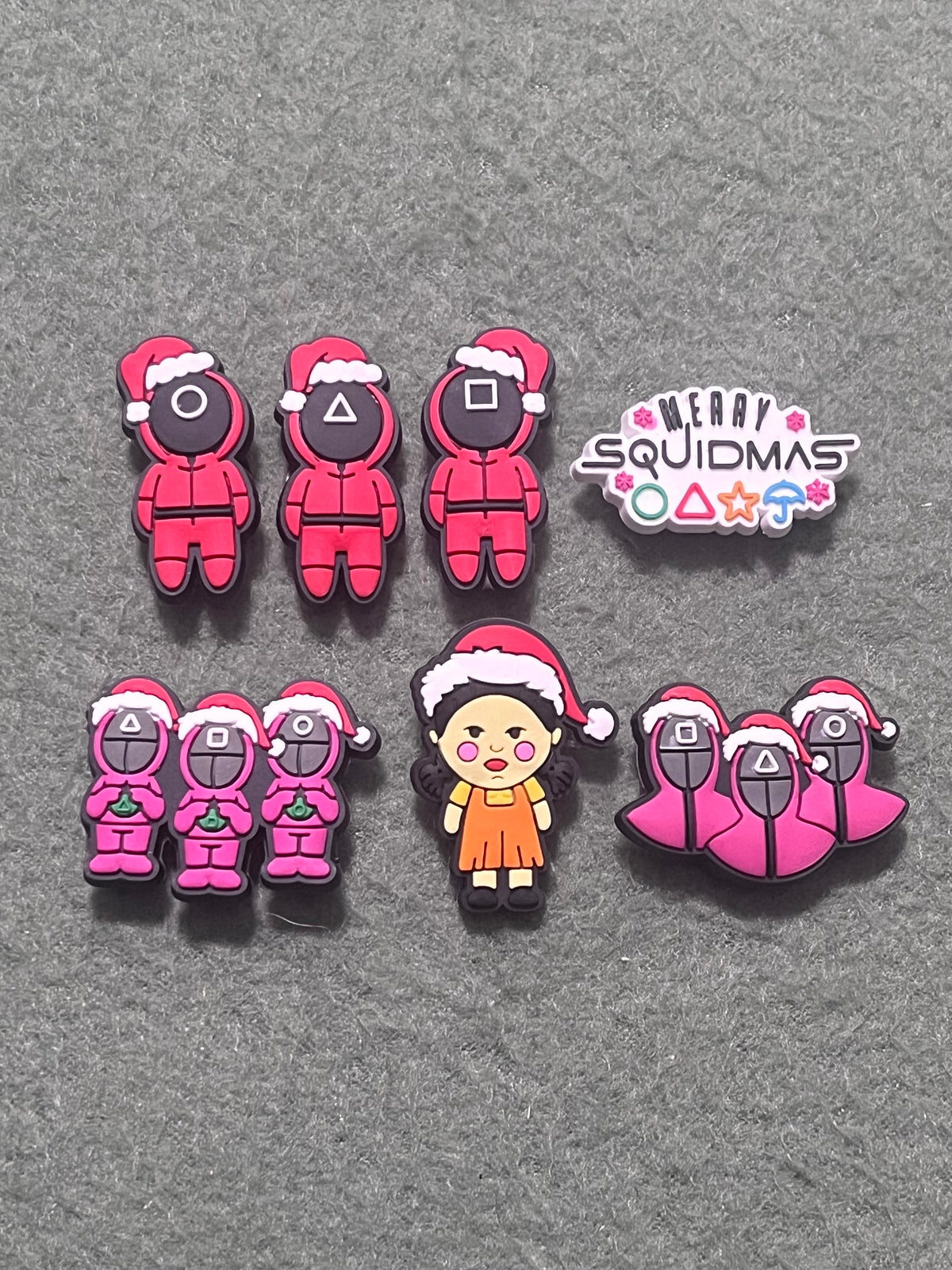 Merry Squidmas Shoe Charms